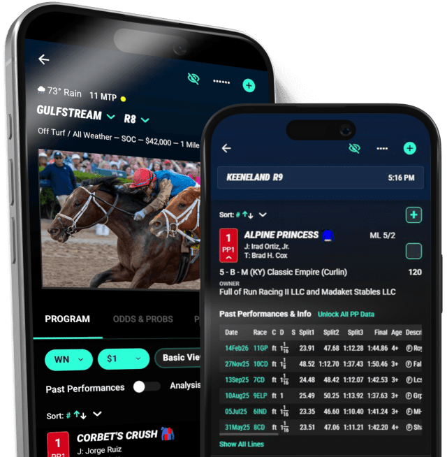 iPhone with bet app displayed on the screen